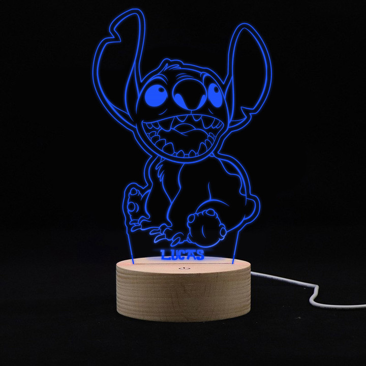 LIST 500 LED LAMP - Lilo & Stitch 7 Colors Change Touch Base