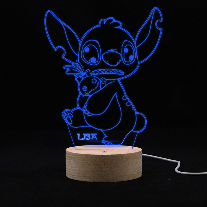 LIST 700 LED LAMP - Lilo & Stitch 7 Colors Change Touch Base
