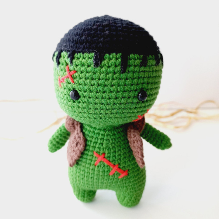 VAJS 400 Cute Frankenstein Amigurumi Crochet
