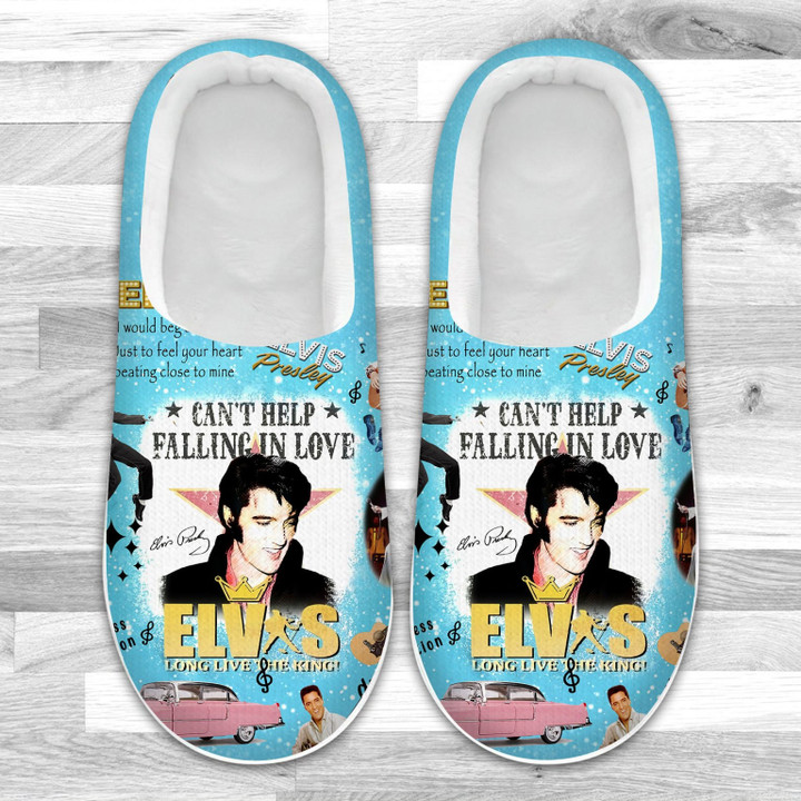 ELPR 200 Elvis Presley Custom Home Fleece Slippers
