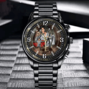 ELPR 800 Elvis Presley Black Hand Watch