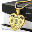 Topnicegifts Daughter Necklace - Heart Necklace To My Mommy I May Just Be A Bump Jewelry