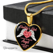 Topnicegifts Daughter Necklace - Heart Necklace To Daddy's Girl I Used to Be His Angel