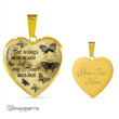 Topnicegifts Daughter Necklace - Heart Necklace To My Daughter Her Wings Were Ready But My Heart Butterflies