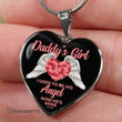 Topnicegifts Daughter Necklace - Heart Necklace To My Daughter Daddy's Girl I Used To Be His Angel