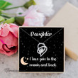 Topnicegifts Love Knot Necklace Daughter Necklace To My Daughter I Love You To The Moon And Back