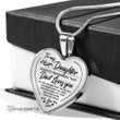 Topnicegifts Daughter Necklace - Heart Necklace Always Remember That Dad Loves You