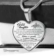 Topnicegifts Daughter Necklace - Heart Necklace To My Grand Daughter Don't Let Today's Troubles Bring You Down