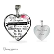 Topnicegifts Daughter Necklace - Heart Necklace Mother And Daughter The Bond Between Mother And Daughter Forever