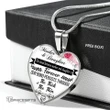 Topnicegifts Daughter Necklace - Heart Necklace Mother And Daughter The Bond Between Mother And Daughter Forever