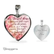 Topnicegifts Daughter Necklace - Heart Necklace To My Daughter My Dearest Mom To The World You Might Just Be One Person