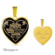 Topnicegifts Daughter Necklace - Heart Necklace To My Daughter Always Remember You Are Braver Than You Believe