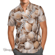 Topnicegifts White seashells texture AOP Hawaii Beach Shirt