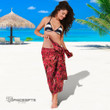 Topnicegifts Beautiful plants with bright red leaves AOP Hawaii Beach Sarong