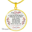 Topnicegifts Daughter Necklace - Circle Necklace To My Daughter If Could Give You One Thing In Life