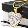 Topnicegifts Daughter Necklace - Heart Necklace To My Daughter I Wish You The Strength To Face Challenges With Confidence