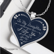 Topnicegifts Daughter Necklace - Heart Necklace To My Daughter Always Remember That Mom Loves You Blue Daddy's Little Girl