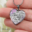 Topnicegifts Daughter Necklace - Heart Necklace To My Daughter You Are My Life My Breath My Heart
