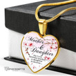 Topnicegifts Daughter Necklace - Heart Necklace To My Daughter Mother And Daughter The Love Between Mother And Daughter Is Forever