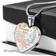 Topnicegifts Daughter Necklace - Heart Necklace To My Daughter I Want You To Believe Deep In Your Heart That You Are That