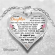 Topnicegifts Daughter Necklace - Heart Necklace To May Daughter I May Not Get To See You As Often As I Like I May Not Get