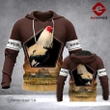Topnicegifts Rooster 3D printed hoodie FBR