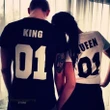 Topnicegifts King & Queen 01 Shirts