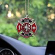 Topnicegifts Customized Firefighter L0go Acrylic Car Ornament