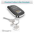 Topnicegifts Custom Fathers Day Keychain, Dad Gifts From Kids, Best Gifts for Fathers Day Personalized Stainless Steel Keychain For Father