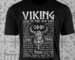 Topnicegifts Viking Shirt Odin "Viking Hail to the old Gods"