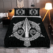 Topnicegifts Raven And Spear Of Odin - Viking Quilt Bedding Set
