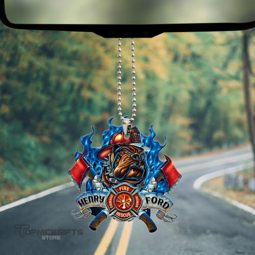 Topnicegifts Customized Firefighter Ornament