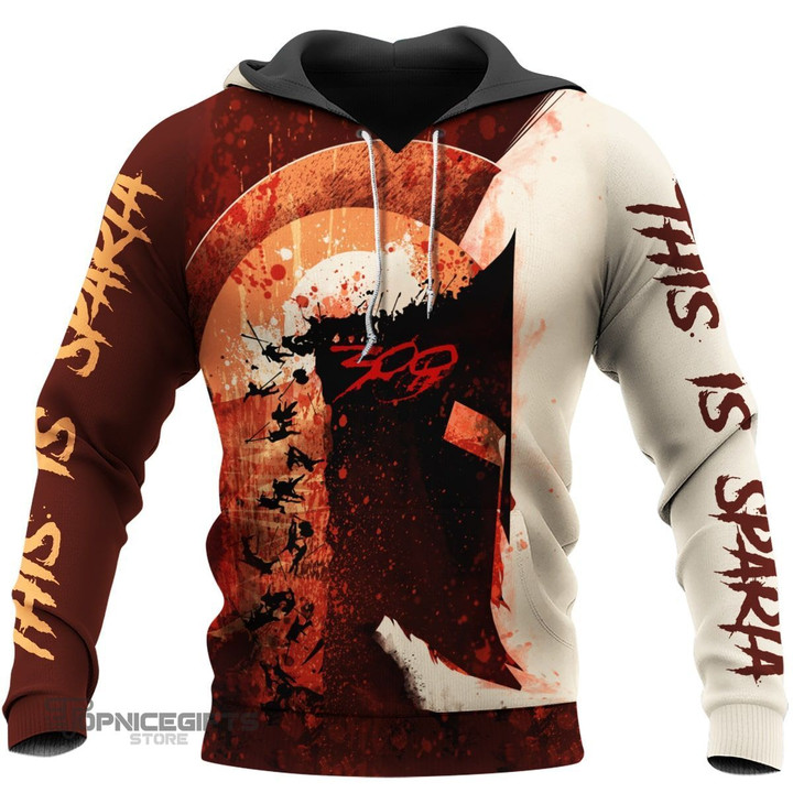 Topnicegifts Spartan Hoodie T Shirt 3D