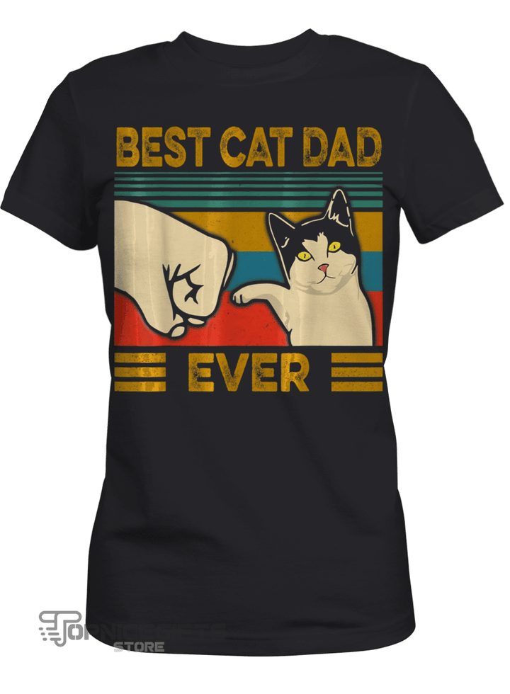 Topnicegifts Best Cat Dad Ever Fist Bump Sweatshirt