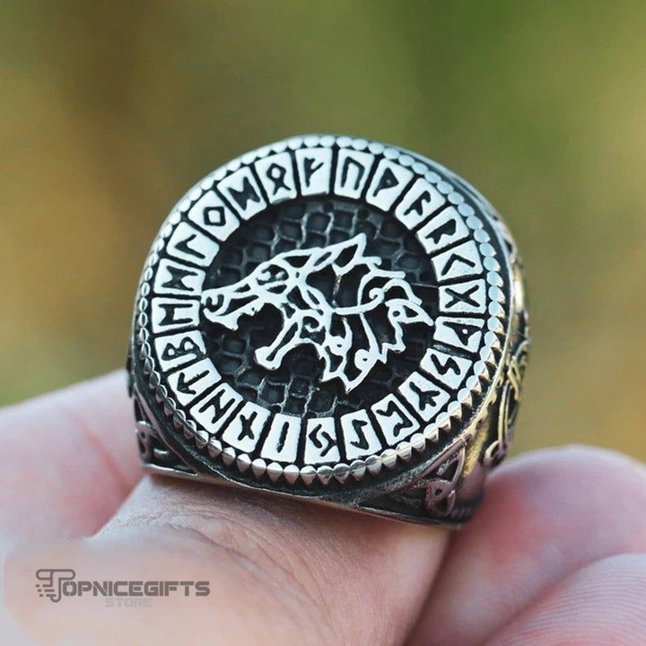Topnicegifts Viking Rune Ring