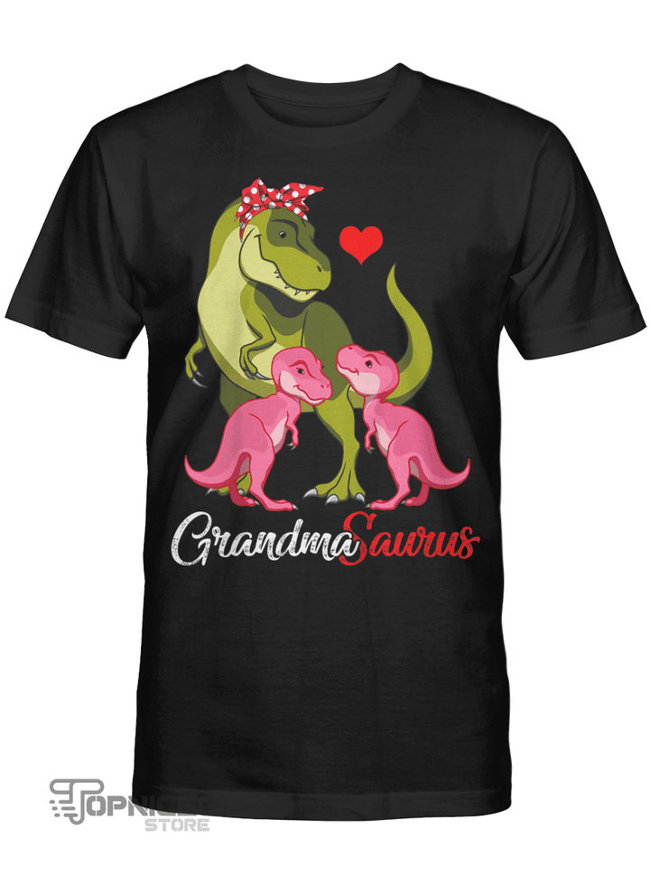 Topnicegifts Grandmasaurus T-Shirt T-rex Grandma Saurus Dinosaur