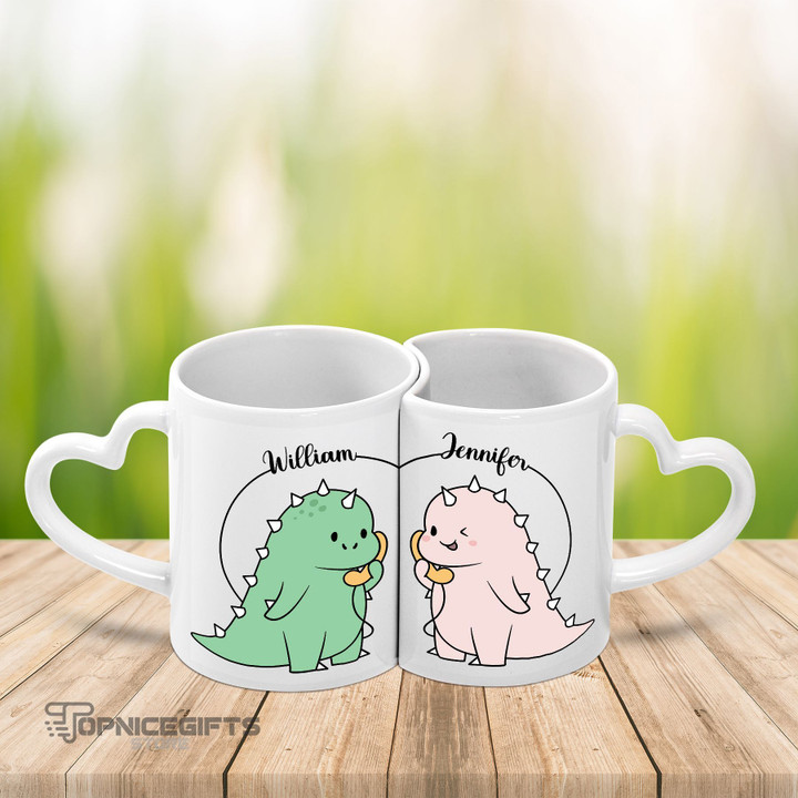 Topnicegifts Dinosaur Couple Mug