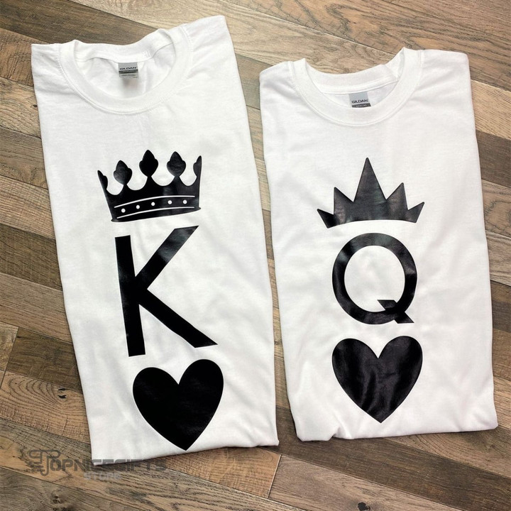 Topnicegifts Hearts King & Queen Shirts