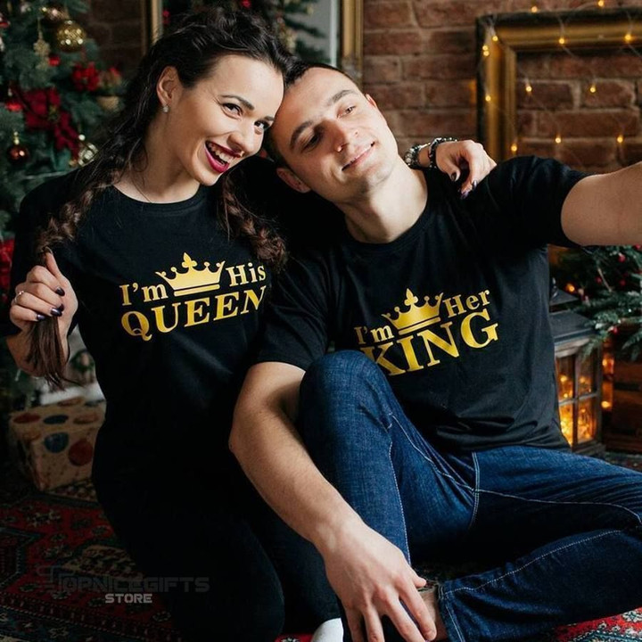 Topnicegifts His Queen & Her King Shirts