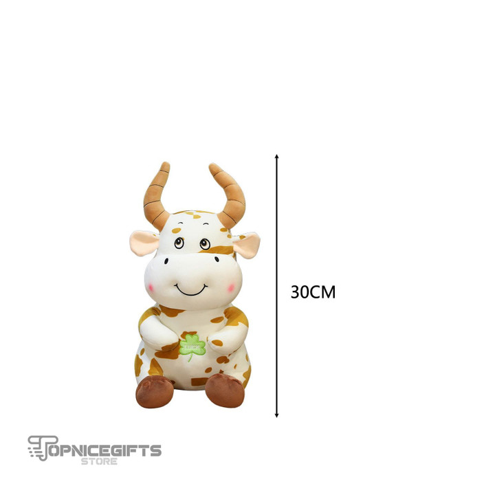 Topnicegifts 2021 New Kids Plush Toys Doll 30cm Or 35cm Creative Cartoon Cow Doll Stuffed Toy For Children Pulpo Reversible