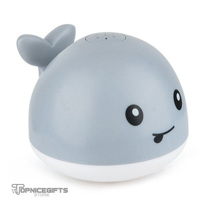 Topnicegifts New 2020 Hot Kids Baby Cute Cartoon Whale Floating Spraying Water Bath Toys Spout Spray Shower Bathing Swimming Bathroom Toy