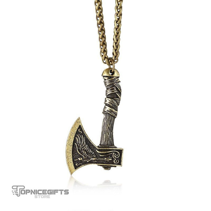 Topnicegifts Viking Axe Necklace