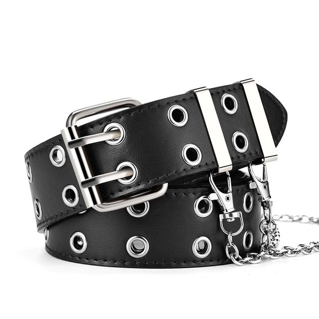 Women Belts Chain Luxury Genuine Leather