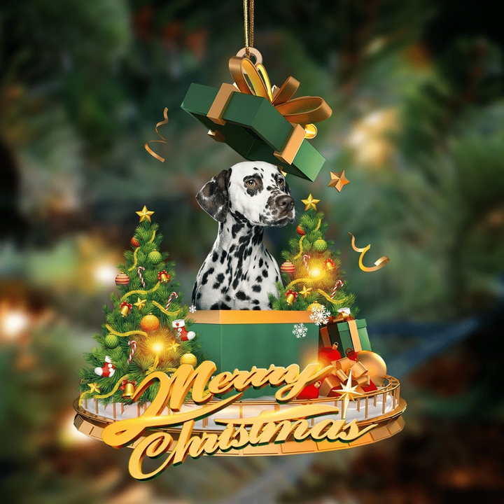 Dalmatian 2-Christmas Gifts&dogs Hanging Ornament