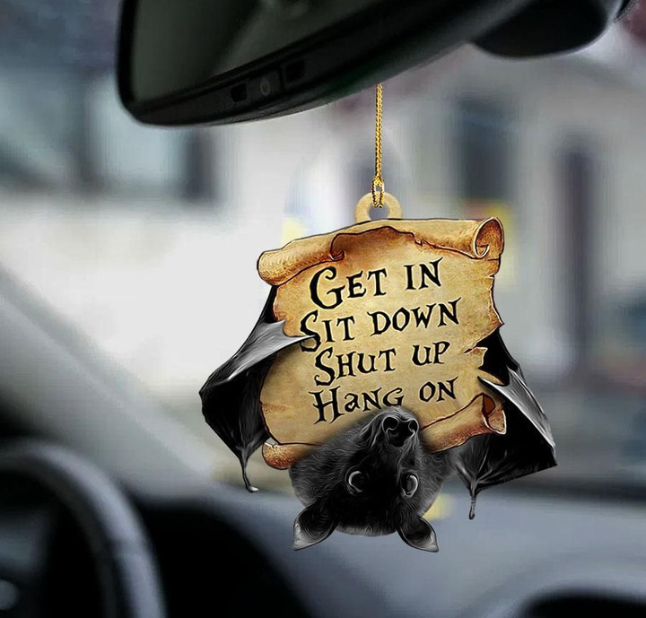 Bat get in bat lover two sided ornament