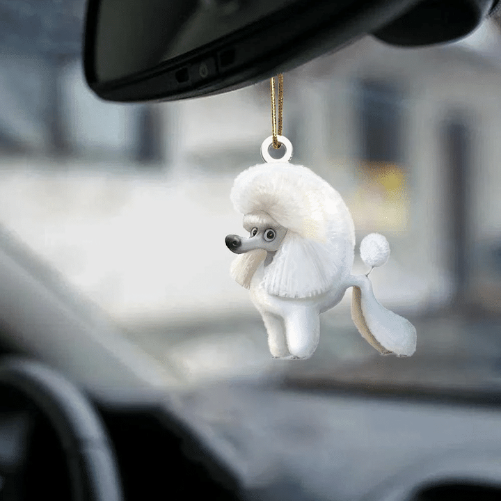 Toy Poodle-Look at me-two sided ornament