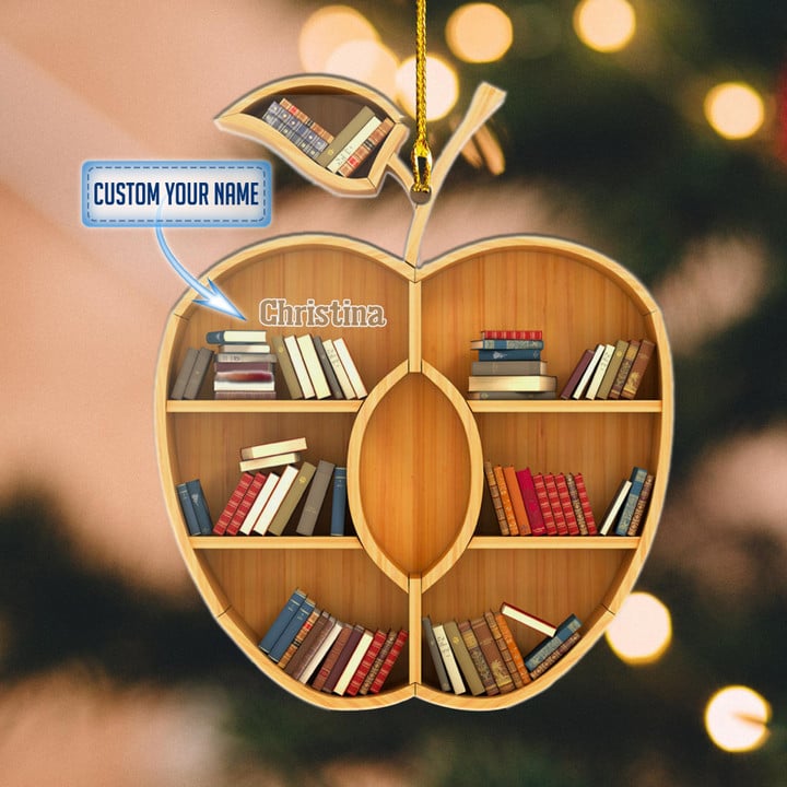 Personalized Book Lovers Apple XS0611026YC Ornaments