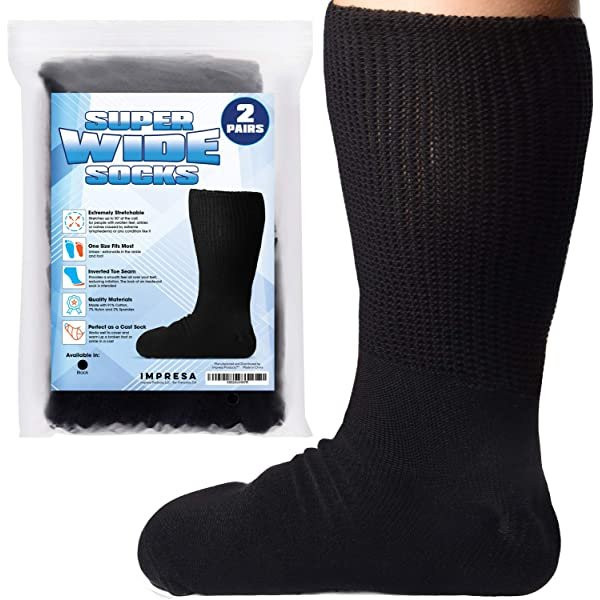 Thebarshoes Extra Width Socks for Lymphedema