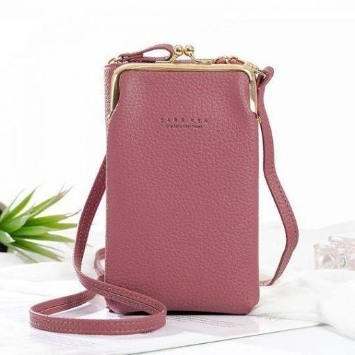 🔥 MONTHER DAYS 🔥 WOMEN PHONE BAG SOLID CROSSBODY BAG