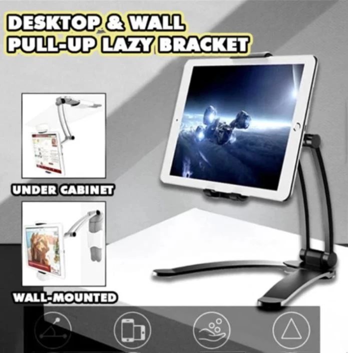 Desktop & Wall Pull-Up Lazy Bracket